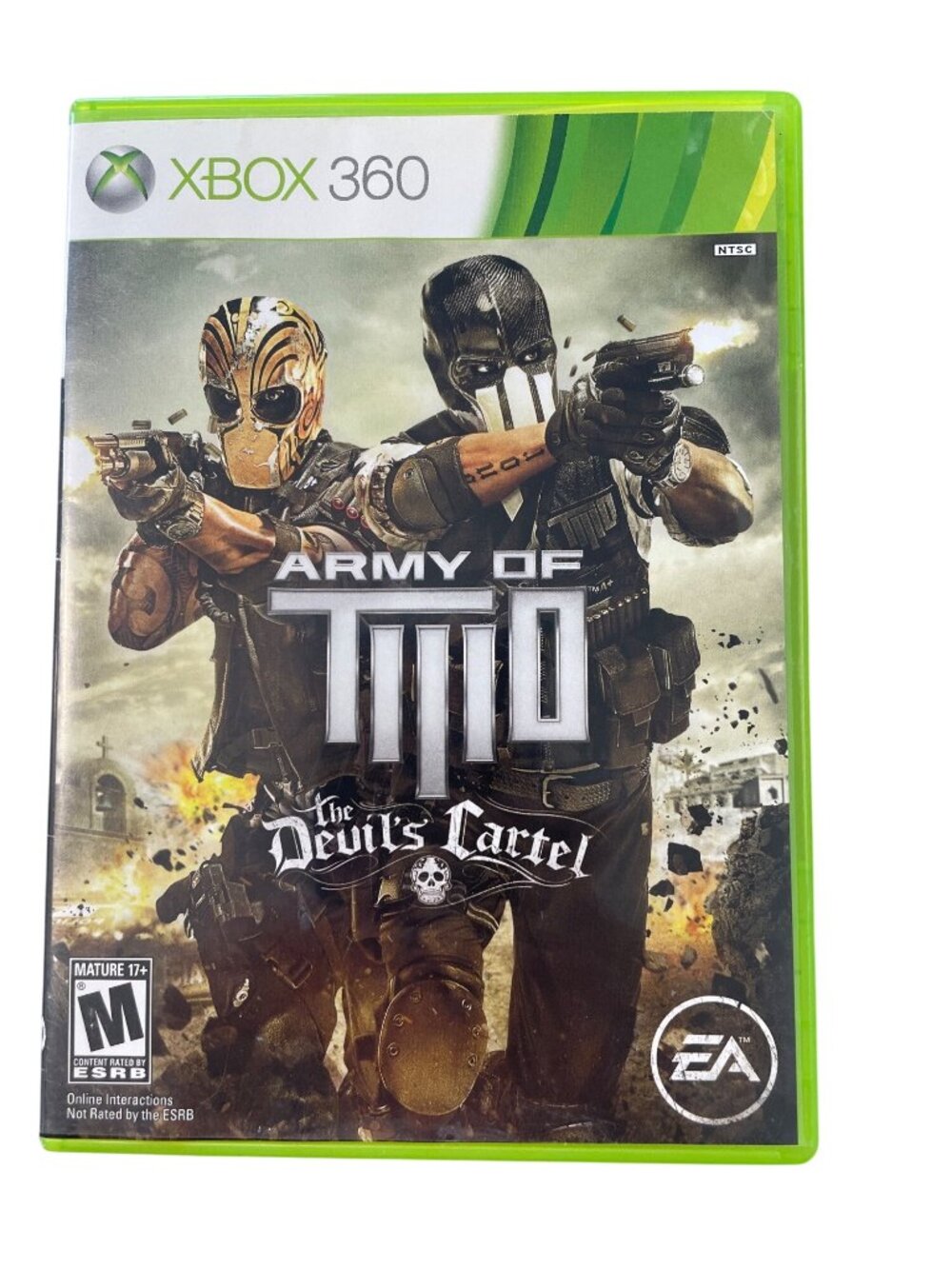 Xbox 360 Army Of Two: The Devils Cartel Game Complete Case & Manual Mature 17+